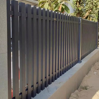 Clôture de jardin extérieure personnalisée en aluminium Runyuan, clôture de mur de séparation pour cour arrière