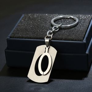 NOUVEAU Porte-clés DIY Lettres A-Z pour Hommes, Porte-clés en Métal pour Femmes, Anneau de Clé de Voiture, Porte-clés Simple avec Nom, Cadeau de Fête, Bijou - Product Image 2