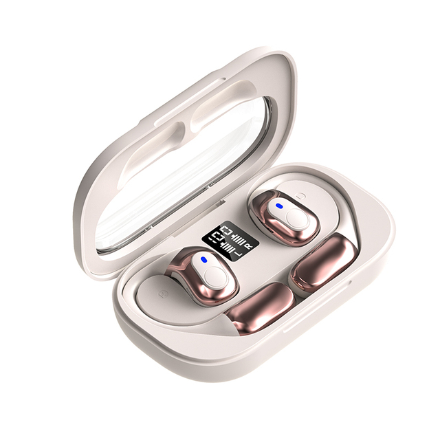 New Style YW01 Wireless Headset 5.3 Mini Binaural Invisible In-Ear Long Standby Digital Display Earphone
