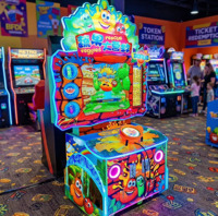 Machine de jeu vidéo d'intérieur à monnayeur, simulateur de loterie et de jeu de sauvetage de légumes