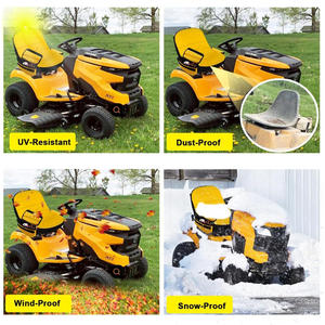 Housse de siège de tracteur de <span class=keywords><strong>tondeuse</strong></span> à gazon imperméable en matériau Oxford avec coussin de siège de porte-boisson latéral - Product Image 4