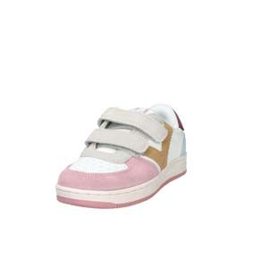 Baskets pour filles Victoria, blanc et rose, taille 24, fermeture Velcro, chaussures en toile tendance - Product Image 5