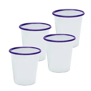 Caneca de esmalte com impressão personalizada, subolmação personalizada/caneca branca de esmalte/impressão de logotipo