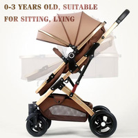 JXB 2025 Poussette pour bébé légère à haute vue Offre Spéciale Bothway Design pliant pour les nouveau-nés assis et couché Bothway