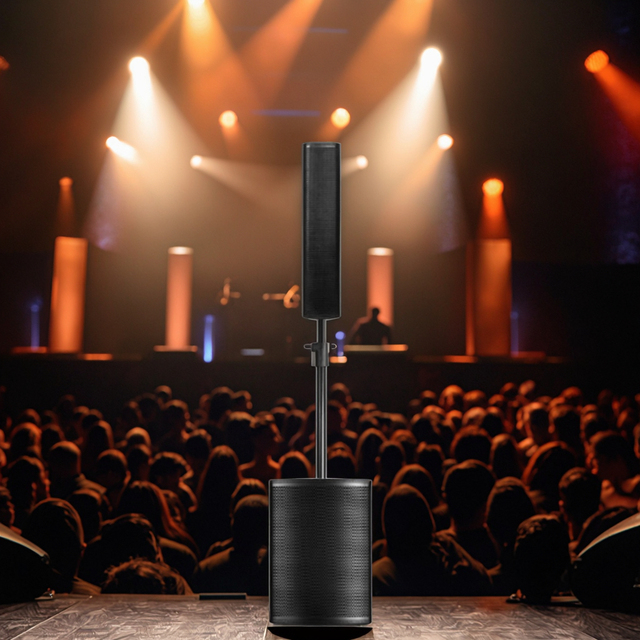 Active Line Array Column Stage Audio Set 8ohm Impedance for Livehouse Clear Bar Outdoor Performance Conference Speaker