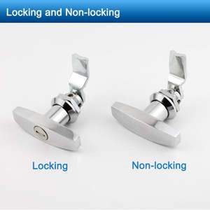 उज्ज्वल क्रोम टी संभाल दरवाजा लॉक कैबिनेट क्वार्टर टर्न कैम लैच <span class=keywords><strong>t</strong></span> k333 के साथ - Product Image 2