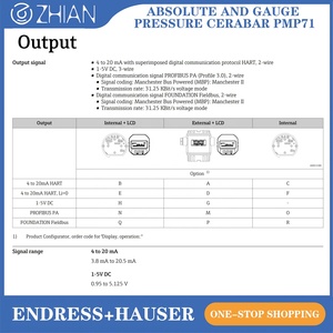Sensor de Presión Cerabar PMP71 Original E+H Endress+Hauser, 700 bar, con Sensor Metálico Soldado, HART SIL2/3 - Product Image 5