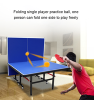 Table de tennis de table d'intérieur de qualité professionnelle Table de ping-pong pliable mobile moderne avec filet