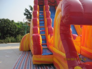 <b>Inflatable</b> PVC Flame Style Outdoor <b>Water</b> <b>Slide</b> for Kids' Commercial Party Rental - Product Image 5