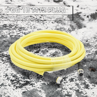 Conector de Empuje y Tracción de Cobre DIN con Bloqueo Automático, Modelo FGG 1B M12, Enchufe Macho Multipin