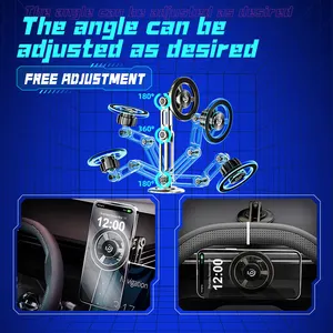 DIKA 2023 Factory New 360 Degree Rotating Strong Magnetic Car phone holder for phone