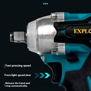 EXPLOIT Clé à chocs électrique industrielle sans balai sans fil 1/2 pouces 21V Batterie 2000Nm Max Torque Garantie 3 ans Outil électrique - Product Image 4