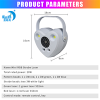 Lumières de scène de karaoké à domicile contrôlées par la voix KTV atmosphère Laser en forme de coeur lanterne LED rotative transfrontalière pour Hall DMX512