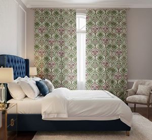 Premium Mughal Blossom <b>Window</b> Curtains Dense Floral Panel 70% Light Blocking Printed Drapes for Living Room Bedroom Timeless - Product Image 2