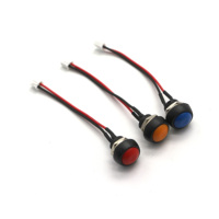 Interrupteur à bouton personnalisé 12 mm JST XH2.54 2 broches femelle, câble étanche et anti-poussière, gaine en cuivre pur TPE/Nylon, UFRRIEND CE FCC