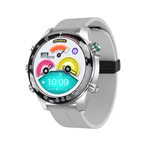 Jam tangan pintar baja tahan karat bulat, prof air kasar IP68 untuk pria 2023 erkek saat Pria jam tangan pintar reloj para hombre CT11
