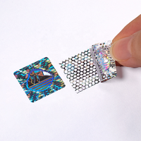 Étiquettes de consommateur QYETC personnalisées en PET noir et argent avec laser, autocollantes, anti-contrefaçon, garantie, modèle AliBa-HH43