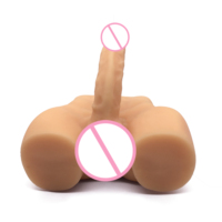 OEM Realistischer Dildo für Frauen – Großer, kurviger Po-Masturbator, lebensechtes Erwachsenenspielzeug für schwule Männer, halbkörperiges Hüftmodell, 100 % wasserdicht