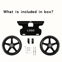 Nevera Portátil de Plástico Rotomoldeado BORIGHT de 12 Pulgadas con 2 Ruedas, 45/65QT, Carrito Utilitario para Camping, Resistente, Herramientas Personalizadas OEM, Negro