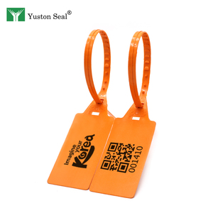 Ytps0003 व्यक्तिगत लोगो मुद्रित प्लास्टिक सील टैग सुरक्षा टैम्पर सबूत वस्त्र टैग डिस्पोजेबल जिप टाई सील - Product Image 1