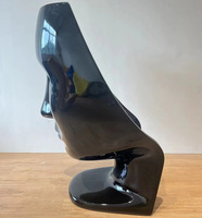 Exposition commerciale sur mesure Masque de théâtre classique Fauteuil design moderne en fibre de verre Nemo Face Chair Sculpture