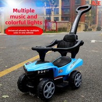 Poussette multifonctionnelle 3 en 1 Mishore avec guidon et barre de sécurité, vélo à pédales, scooter, poussette