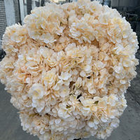 Hochzeit 5 Köpfe Faux Burgund Hortensien Kunstseide Real Touch Lila Hortensie Seiden blume