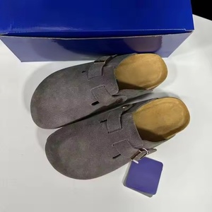 Mules Boken de Lujo al por Mayor, Cómodos, de Ante Vacuno, Planos, con Punta Cerrada, <span class=keywords><strong>Zuecos</strong></span> Borke para Hombre y <span class=keywords><strong>Mujer</strong></span>, Pantuflas de Marca de Diseñador Populares con Soporte de Arco - Product Image 3