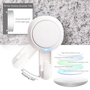 Confezione da 2 ganci a <span class=keywords><strong>ventosa</strong></span> resistenti sottovuoto per impieghi gravosi ganci a <span class=keywords><strong>ventosa</strong></span> per impieghi gravosi supporto per <span class=keywords><strong>doccia</strong></span> per cucina e asciugamano - Product Image 5