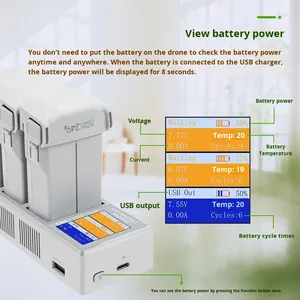 Chargeur USB PD à trois voies flambant neuf pour <span class=keywords><strong>Mini3</strong></span>/3 <span class=keywords><strong>Pro</strong></span>/4 <span class=keywords><strong>Pro</strong></span> - Product Image 3