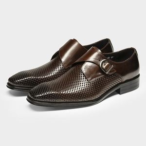 Luxurious Fashionable Men's Embroidered Pointed Toe Breathable Formal <b>Shoes</b> Comfortable Design Adjustable Buckles-wedding <b>Shoes</b> - Product Image 2