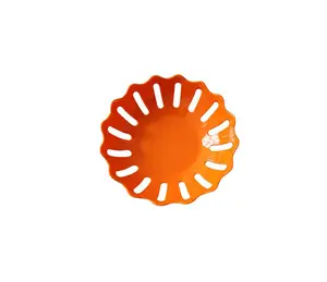 Портативная ультра утолщенная оранжевая круглая форма фрукты овощи меламиновая посуда тарелка