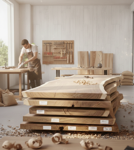 แผ่นไม้ซัวร์เนื้อแข็งแบบออร์แกนิก ขอบธรรมชาติ ดีไซน์ร่วมสมัย ทนทาน ลายไม้โดดเด่น เหมาะสำหรับเฟอร์นิเจอร์และโรงแรม - Product Image 6