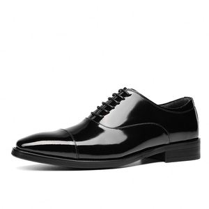 New Style Men's Top-Grain Cowhide Business Formal <b>Shoes</b>-English Casual Style <b>Height</b> <b>Increasing</b> Anti-Slip & Waterproof - Product Image 5