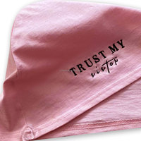 T-shirt professionnel réutilisable pour cheveux bouclés, en coton, avec logo personnalisé, pour tissage de cheveux bouclés, serviette en jersey, 100 pièces