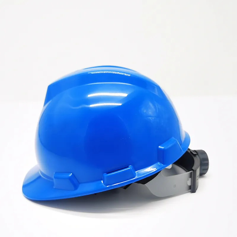 China Industrial Specification Brown Material Man Petroleum Aluminium Alloy Adult Building Full Brim Hard Hat With Ear Muff Hole