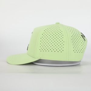 Alta calidad 100% personalizado Puff bordado papá sombreros ajustable 5 paneles corte láser agujero gorra con estilo todos los días sombreros - Product Image 3