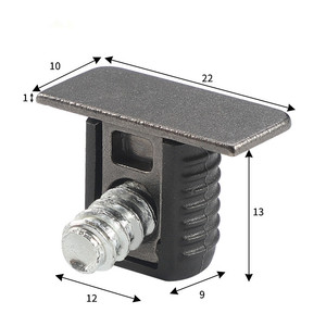 Support de plaque de pistolet de connecteur <span class=keywords><strong>invisible</strong></span> de meubles minimalistes support amovible et caché - Product Image 6