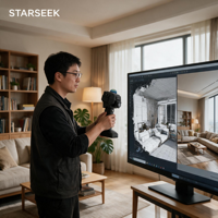 Scanner 3D tout-en-un MindPalace Pocket2 Pro, caméras panoramiques doubles pour une documentation de scène haute résolution