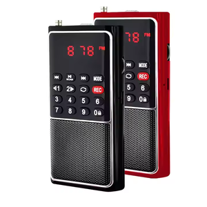 Radio FM portátil L-338 OEM de fábrica, reproductor MP3, grabadora de voz, pantalla LED, altavoz incorporado, tamaño de bolsillo, recargable por USB, de plástico. - Product Image 3