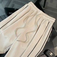 Ensemble décontracté respirant uni, haut à manches courtes et pantalon long avec poches latérales pour adultes, tenue d'été