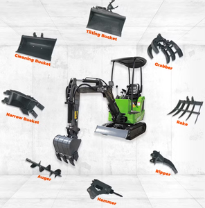 Mini-excavatrice électrique ERE12E 1100 kg, compacte, à chenilles, zéro émission, pour l'agriculture et la construction - Product Image 1