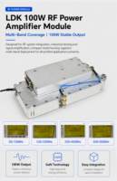 Amplificateur de puissance RF GaN 100W à haute efficacité (31-43%) 300-6000 MHz, gain 45dB, VSWR≤2, autres outils pour drones et sécurité professionnelle