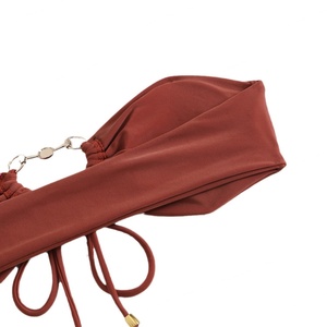 ชุดบิกินี่ไมโครสตริงพิมพ์ลายเอวสูงปี 2024 แบบ OEM สั่งทำพิเศษ ชุดว่ายน้ำผู้หญิงและชุดว่ายน้ำแบบ Thong สำหรับใส่ไปชายหาด - Product Image 5