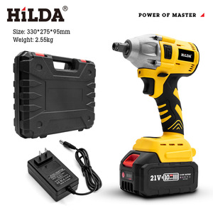 Hilda 21V Rechargeable 3.0Ah Li-ion Battery Cordless <b>Torque</b> Screwdriver Kits Brushless Impact Wrench <b>Set</b> for Repair Use PG4541 B - Product Image 4