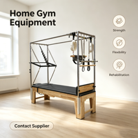 Lit de Pilates Cadillac MJD M201C en bois d'érable pour usage domestique et commercial, entraînement de yoga, fitness, musculation