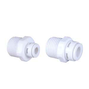DNT 4 Point Male Thread To 2 3 Point Quick Connect Fitting For <b>Water</b> <b>Dispenser</b> And Purifier PP Material - Product Image 1