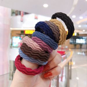 En gros, Élastiques à cheveux et accessoires en nylon élastique sans couture, style doux, à motifs à carreaux et rayures, pour cheveux et accessoires, type serviette - Product Image 3