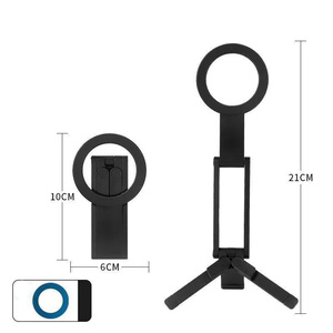 Travel Foldable Tripod Magnetic Aluminum Alloy holder Phone Grip Stand Universal soft <b>Ring</b> Stress metal Bracket Mountaineering - Product Image 3