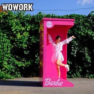 2023 WOWORK big giant large wedding decoration backdrop ken barbie photo booth box for party decoration